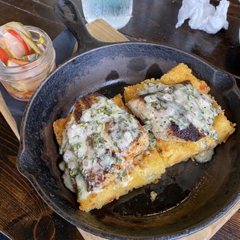 The Floridian - Corn bread with mahi mahi - Southern Near Me - Saint Augustine, Florida The Floridian - Corn bread with mahi mahi - Southern Near Me - Saint Augustine, Florida