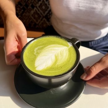 Haraz Coffee House - Matcha Latte (16oz) - Coffee & Tea Near Me - Irving, Texas Haraz Coffee House - Matcha Latte (16oz) - Coffee & Tea Near Me - Irving, Texas