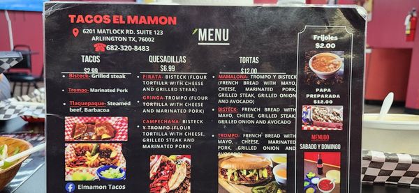 Menu photo 3 Tacos El Mamon Arlington, TX Menu photo 3 Tacos El Mamon Arlington, TX