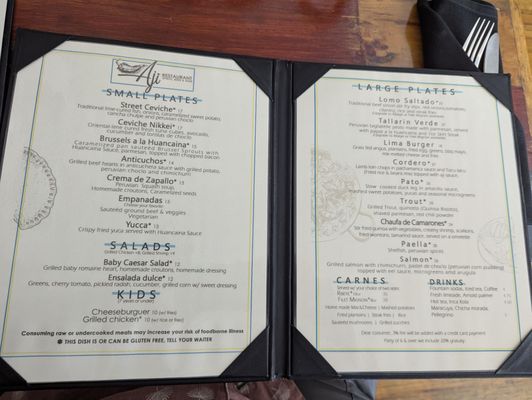 Menu photo 2 Aji Restaurant Taos, NM