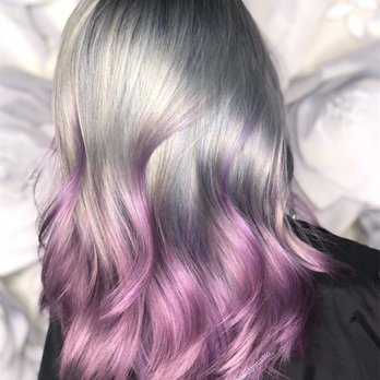 Hair Done By Christy Virgin Hair To Silver Lavender Ombre One