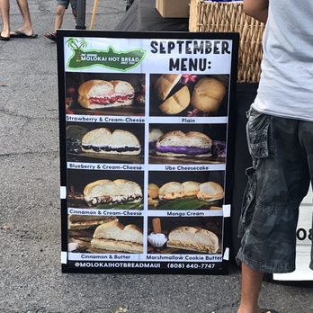 Molokai Hot Bread Maui - the menu - Pop-up Shops Near Me - Kahului, Hawaii