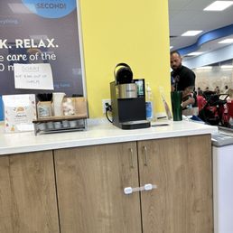 There is coffee but no cups and staff don't care at all,, There is coffee but no cups and staff don't care at all,,