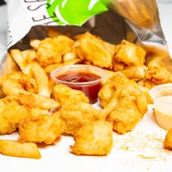 Garden Catering - Fairfield - Hand Cut, All White Meat, Halal.  Chicken Nuggets with your choice of sauce.