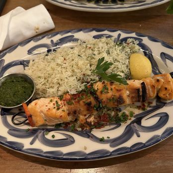 Ema - Faroe Islands Salmon Kebab* - Mediterranean Near Me - Chicago, Illinois