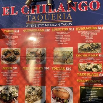 El Chilango Taqueria - Menu - Mexican Near Me