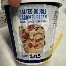 Expired ice cream was given since they made an error and couldn't own up to. Yay! Expired ice cream was given since they made an error and couldn't own up to. Yay!