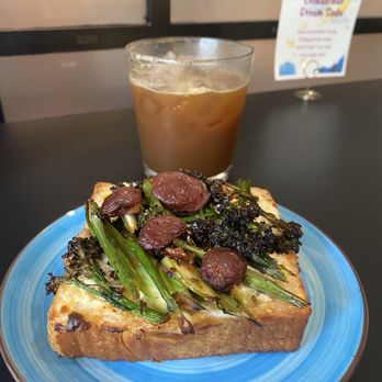 Cardoon - Savory toast with iced coffee - Coffee & Tea Near Me - Seattle, Washington