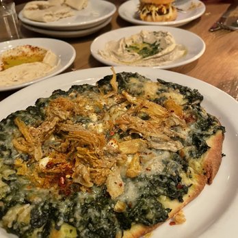 Haymaker Bar and Kitchen - Spinach Artichoke Flat Bread - Gastropubs Near Me - New York, New York