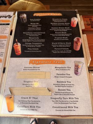 Menu photo 2 Dragonfly Tea Bar Orange, CA