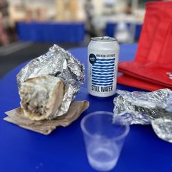 Greek Festival - Water in a can & Gyro
