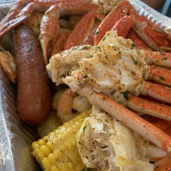 Krab Kingz - Seaside platter with an extra crab cluster. - Seafood Near Me - Pflugerville, Texas