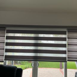 Automated zebra blinds