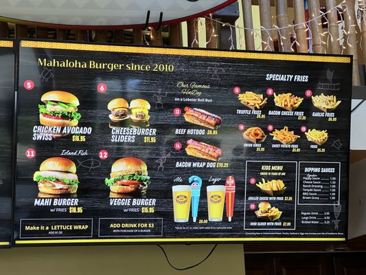 Menu photo 1 Mahaloha Burger - Kailua Kailua, HI Menu photo 1 Mahaloha Burger - Kailua Kailua, HI