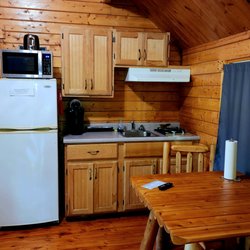 Watkins Glen Corning KOA Resort - Inside Deluxe Cabin with full bath and shower