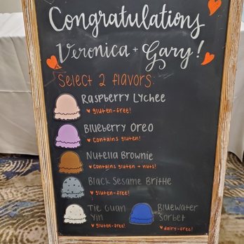 Sugar Mama Desserts - Our wedding sign and flavors - Ice Cream & Frozen Yogurt Near Me - Milpitas, California Sugar Mama Desserts - Our wedding sign and flavors - Ice Cream & Frozen Yogurt Near Me - Milpitas, California