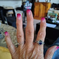 Top Ten Nails - The end result from the other Salon. They thinned then out and painted them perfectly
