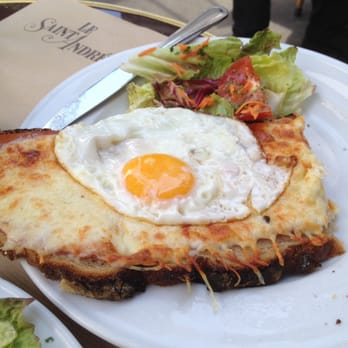 Le Saint André - A beautifully presented tartine in a perfect setting. - Brasseries Near Me - Paris, 75
