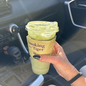 Smoking Tiger Coffee Lab - Jeju Matcha Latte - Cafes Near Me - Monterey Park, California Smoking Tiger Coffee Lab - Jeju Matcha Latte - Cafes Near Me - Monterey Park, California
