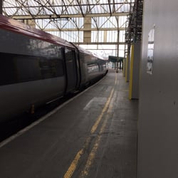 Carlisle Railway Station - Virgin training platform heading to London