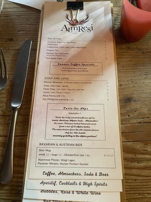 Menu photo 3 Almresi Vail Vail, CO