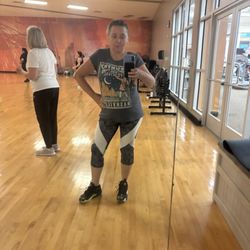 LA Fitness - Me at a Zumba class at LA fitness
