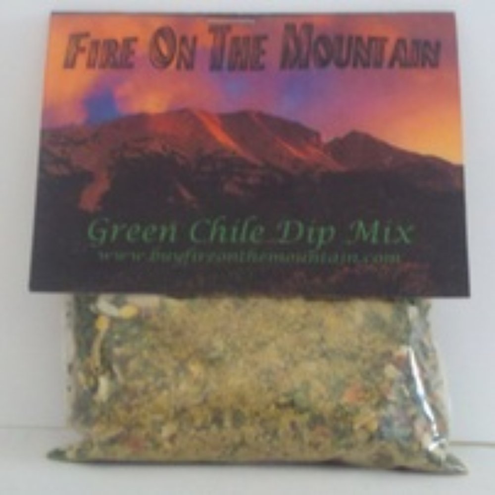 Fire on the Mountain - a bag of green chile dip mix - Specialty Food Near Me Fire on the Mountain - a bag of green chile dip mix - Specialty Food Near Me