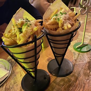 Paper Plane - Truffle Fries ($12) - Cocktail Bars Near Me - San Jose, California Paper Plane - Truffle Fries ($12) - Cocktail Bars Near Me - San Jose, California