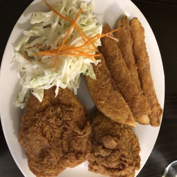 The Olive Restaurant - a plate of fried chicken, coleslaw and carrots - Canadian (New) Near Me - Prince Rupert, British Columbia The Olive Restaurant - a plate of fried chicken, coleslaw and carrots - Canadian (New) Near Me - Prince Rupert, British Columbia