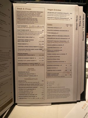 Menu photo 5 Perry's Steakhouse & Grille - Champions Houston, TX