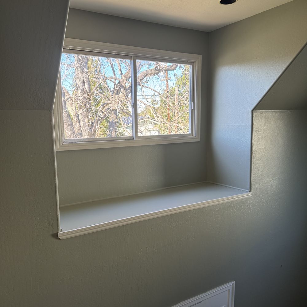 2nd floor window bay and the entire stairwell. 2nd floor window bay and the entire stairwell.