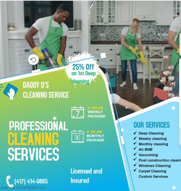 Daddy Ds Cleaning Service - veterans service organization in Springfield, MO