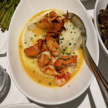 Eddie V's Prime Seafood - Butter Poached Lobster Mashed Potatoes - Seafood Near Me - Plano, Texas Eddie V's Prime Seafood - Butter Poached Lobster Mashed Potatoes - Seafood Near Me - Plano, Texas