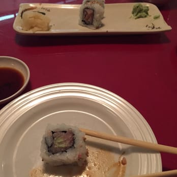 Shogun Sushi - Yellowtail hand cut roll .. Sorry forgot to snap pic before eating - Sushi Bars Near Me - Palmdale, California Shogun Sushi - Yellowtail hand cut roll .. Sorry forgot to snap pic before eating - Sushi Bars Near Me - Palmdale, California