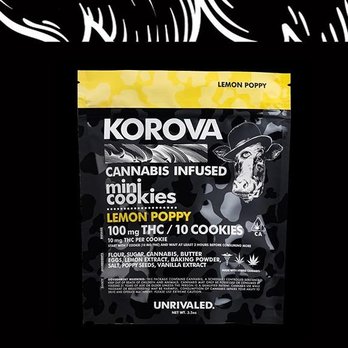 Trubliss Organics - KOROVA MINI COOKIES LEMON POPPY SEED - Cannabis Clinics Near Me - Mesa, Arizona Trubliss Organics - KOROVA MINI COOKIES LEMON POPPY SEED - Cannabis Clinics Near Me - Mesa, Arizona