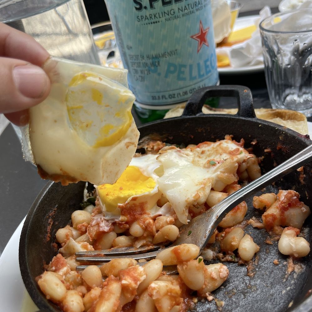 Egg so hard it had what felt like a plastic film on it. Service was mediocre and food was terrible. Not worth the wait. Egg so hard it had what felt like a plastic film on it. Service was mediocre and food was terrible. Not worth the wait.