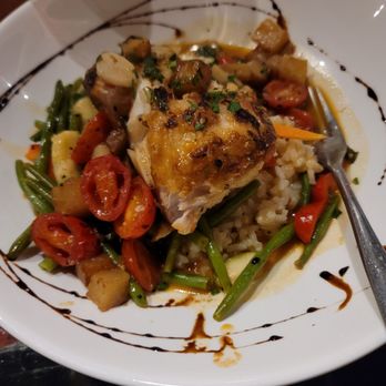 Cafe Gabbiano - Grouper with risotto and veggies. . - Italian Near Me - Sarasota, Florida Cafe Gabbiano - Grouper with risotto and veggies. . - Italian Near Me - Sarasota, Florida