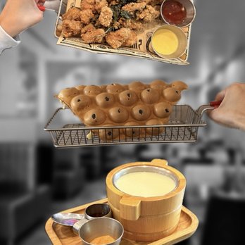 TeaWood Cafe - A01 Popcorn Chicken, D15 Egg Waffle w/ Boba, HC01 Tofu Pudding - Japanese Near Me - San Francisco, California TeaWood Cafe - A01 Popcorn Chicken, D15 Egg Waffle w/ Boba, HC01 Tofu Pudding - Japanese Near Me - San Francisco, California