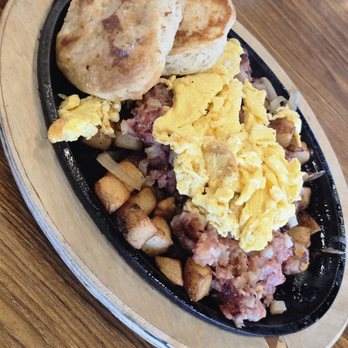 Prince Street Café - Corn Beef Hash Platter with a biscuit and no cheddar cheese - Cafes Near Me - Tappahannock, Virginia Prince Street Café - Corn Beef Hash Platter with a biscuit and no cheddar cheese - Cafes Near Me - Tappahannock, Virginia