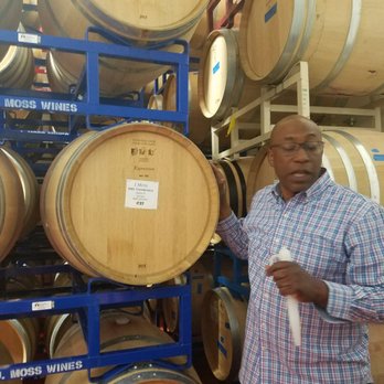 J.Moss - James getting ready to offer a sample from the barrel. It was a treat! - Wineries Near Me - Napa, California J.Moss - James getting ready to offer a sample from the barrel. It was a treat! - Wineries Near Me - Napa, California