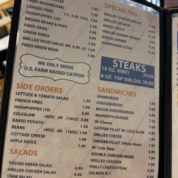Fred's Fish House - Menu