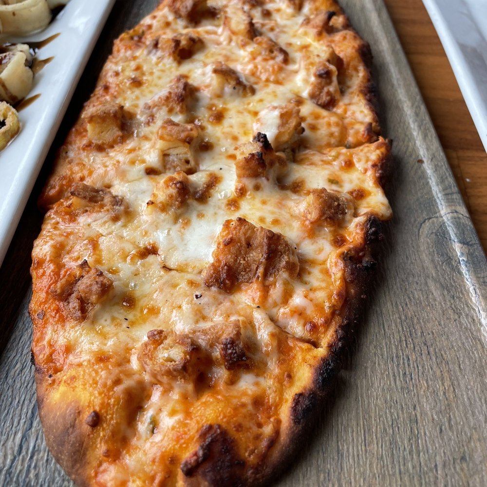The Rum Runner - Chicken vodka flatbread - Seafood Near Me - Sea Bright, New Jersey The Rum Runner - Chicken vodka flatbread - Seafood Near Me - Sea Bright, New Jersey