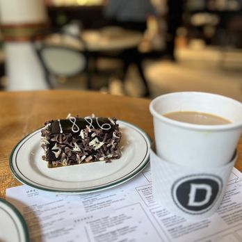 1886 Cafe & Bakery - Special 1886 Chocolate Cake with coffee. - American Near Me - Austin, Texas