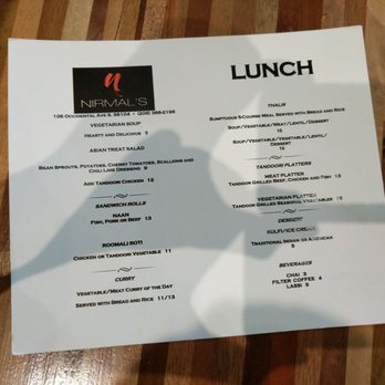 Nirmal's - Menu - Indian Near Me - Seattle, Washington Nirmal's - Menu - Indian Near Me - Seattle, Washington
