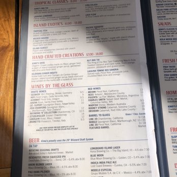 Kimo's Maui - Drink menu - Seafood Near Me - Lahaina, Hawaii Kimo's Maui - Drink menu - Seafood Near Me - Lahaina, Hawaii