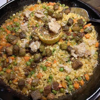Eleven 18 - Pork Belly Chicharron Paella - Mexican Near Me - Colorado Springs, Colorado