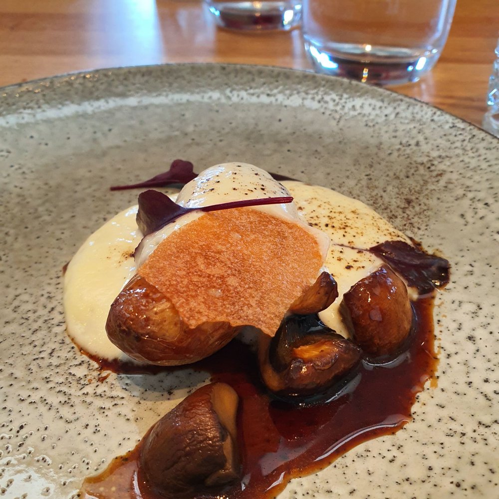 Hunters Quarter - Kipfler potato & swiss brown mushroom - International Near Me - Pokolbin, NSW Hunters Quarter - Kipfler potato & swiss brown mushroom - International Near Me - Pokolbin, NSW