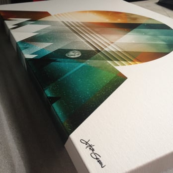 Evo Digital - Canvas Reproduction - Gallery Wrapped - 18 x 36 - Artist Jetter Green #giclee - Printing Services Near Me