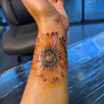 Ink Disciples Tattoo Parlor - Midway through the process. - Tattoo Near Me - Modesto, California