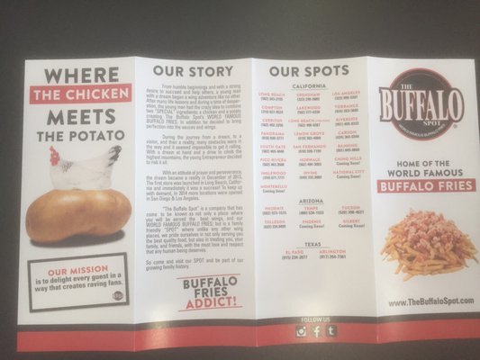 Menu photo 3 The Buffalo Spot Phoenix, AZ Menu photo 3 The Buffalo Spot Phoenix, AZ